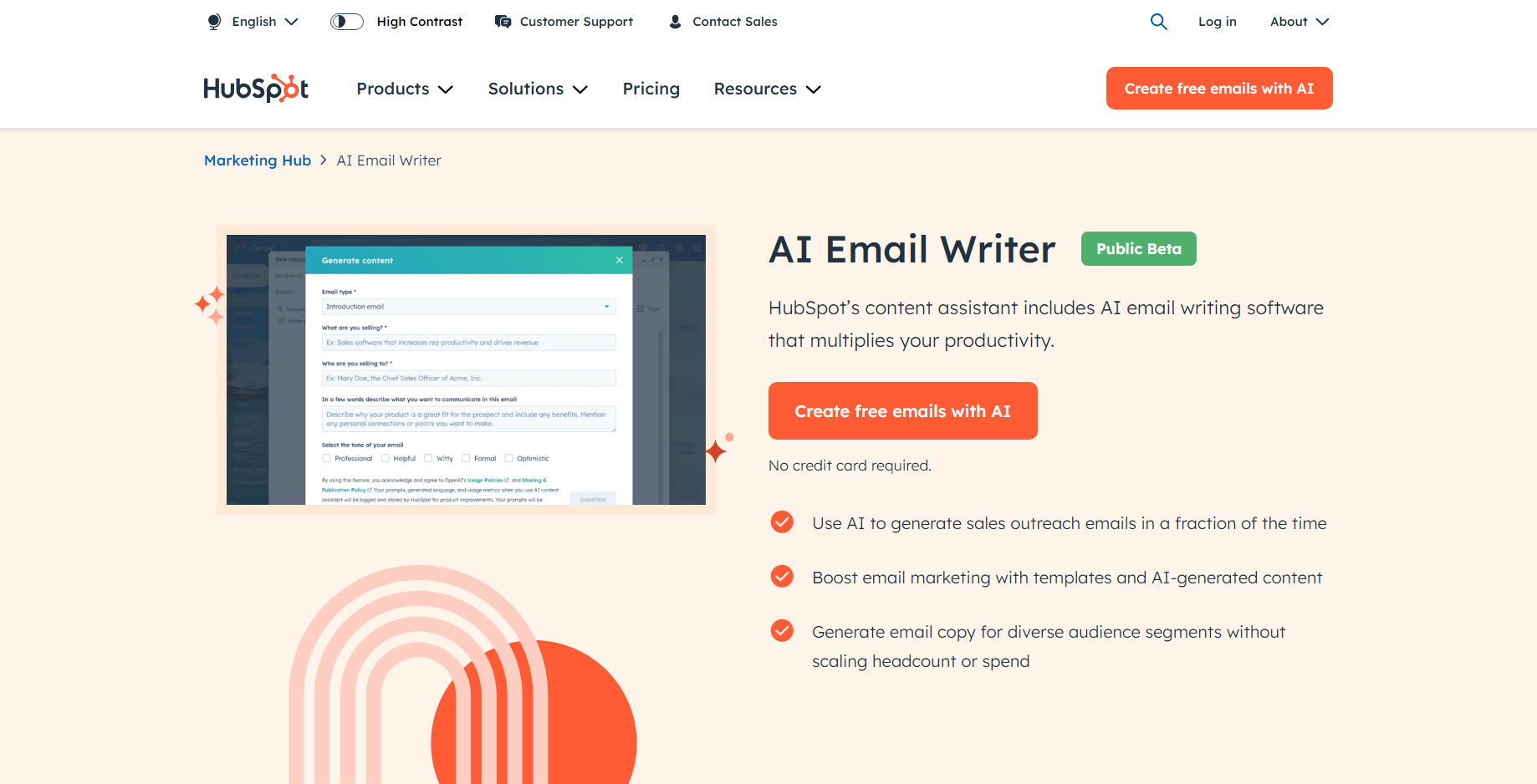 HubSpot Email Writer